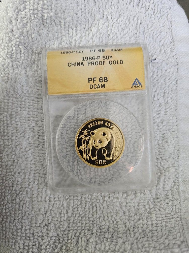 1986 P Proof Half Oz Gold Panda