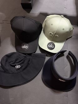 Alo Cap Bucket Hat and Sunvisor (all for $80)