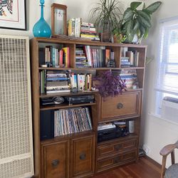 1970’s Wall Unit / Shelving Unit Desk 