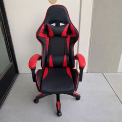 New In Box Gaming Game Game Office Computer Ergonomic Reclining Chair Black Color With Red Accent 