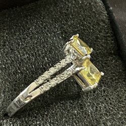 10k ring  white gold 