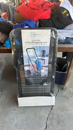 Mainstay  adjustable utility shopping cart  new