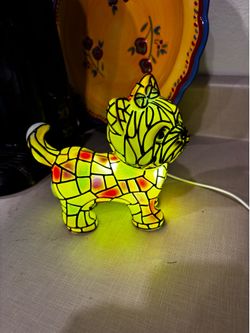 Yellow 4” Yorkie nightlight