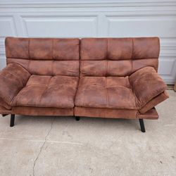 suede futon 3 in 1