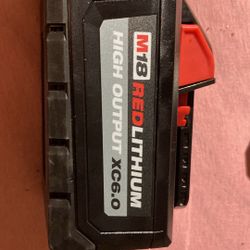 2X M18 Red Lithium Milwaukee Batteries