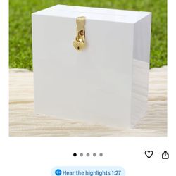 Card Box Acrylic New $30