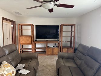 Solid Oak 3 Piece Entertainment center
