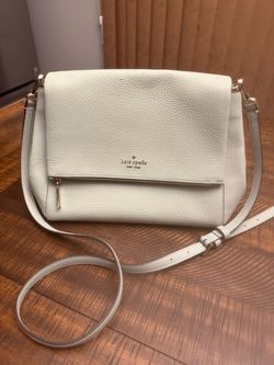 Kate Spade New York Cream Leather Crossbody Bag
