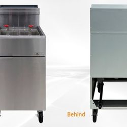 70 lbs NSF natural gas Deep fryer HFRF-150B-NG DCF5-NG