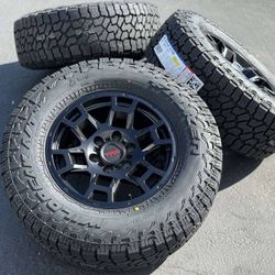 17” TRD PRO wheels and Falken Wildpeak AT4 tires 6 lug Tacoma 4Runner