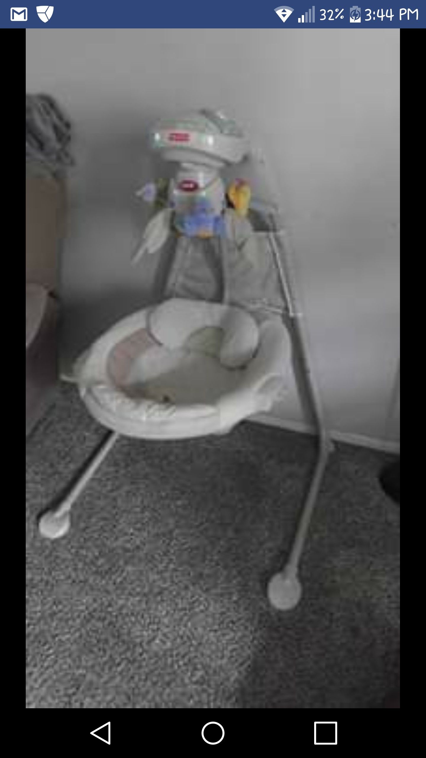 Fisher price baby swing