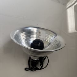 Lamp with Blue Light Bulb