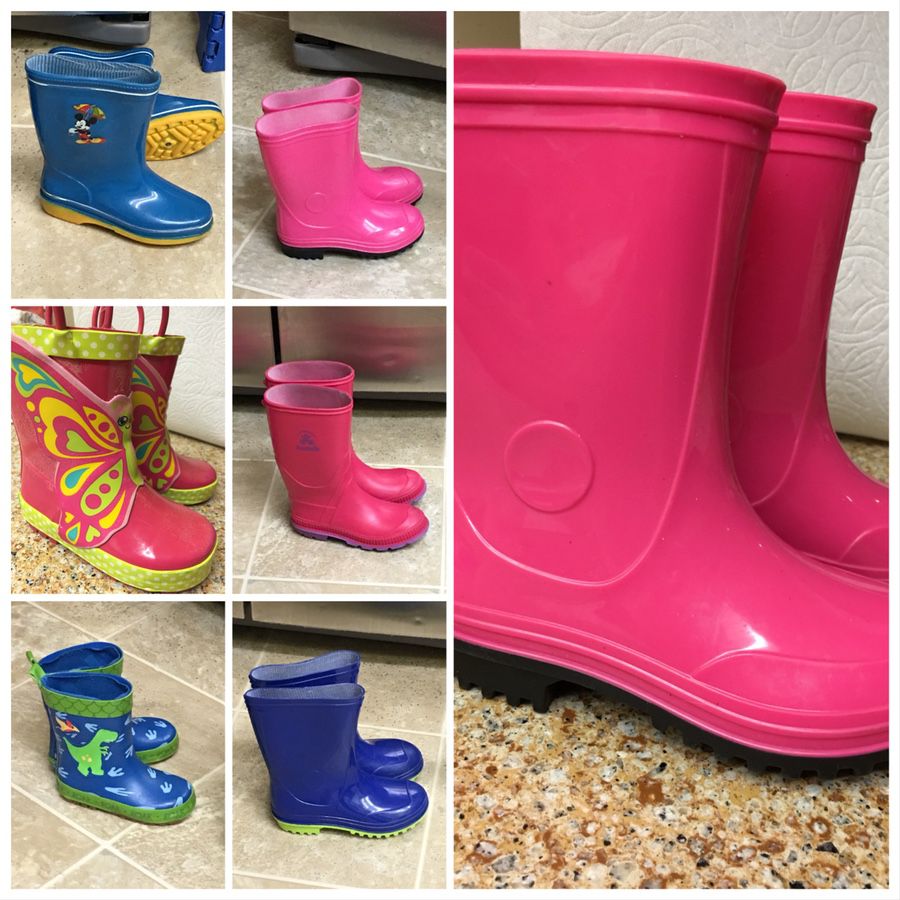 Assorted rain boy and girls toddler boots