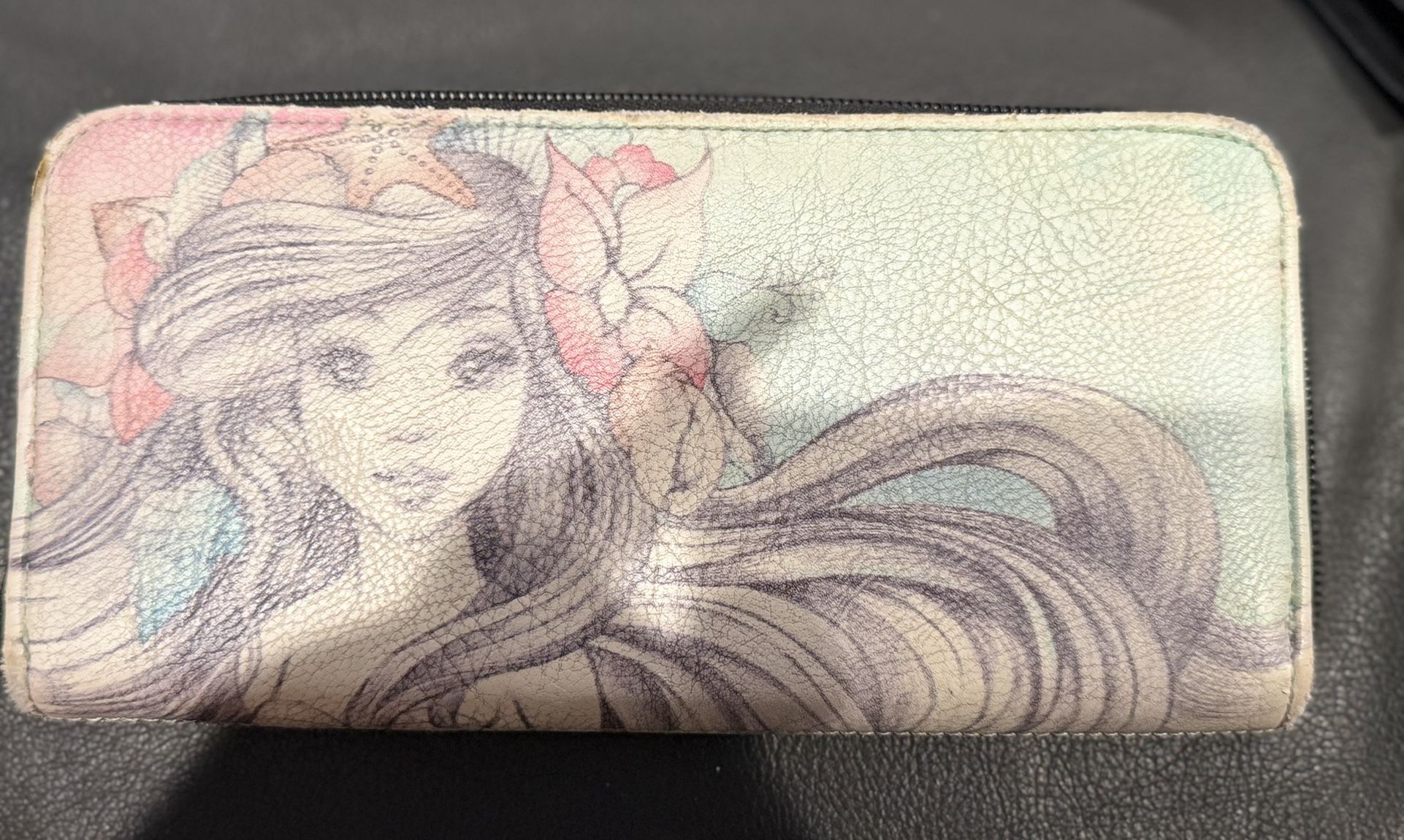 Loungefly Disney The Boutique Princess: The Little Mermaid Ariel Sketch Land Sea Long Hand Pouch