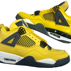 Nike Air Jordan Retro Lightning Yellow 4 Sz 9.5 *PROJECT*