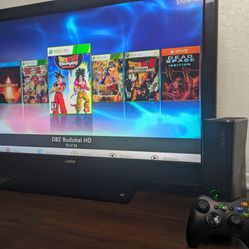 Xbox 360 Slim RGH 3.0 500gb | 65+ Xbox 360 Games | 150 XBLA Games | +DLC | 5K+ GB GBA GBC NES SNES