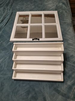 Wall Deco And Table Deco On The Shelf  . Both Have Hangers Both Together For 15 Dollars Total 