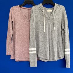 Hollister Long-sleeve Tops, size S/M