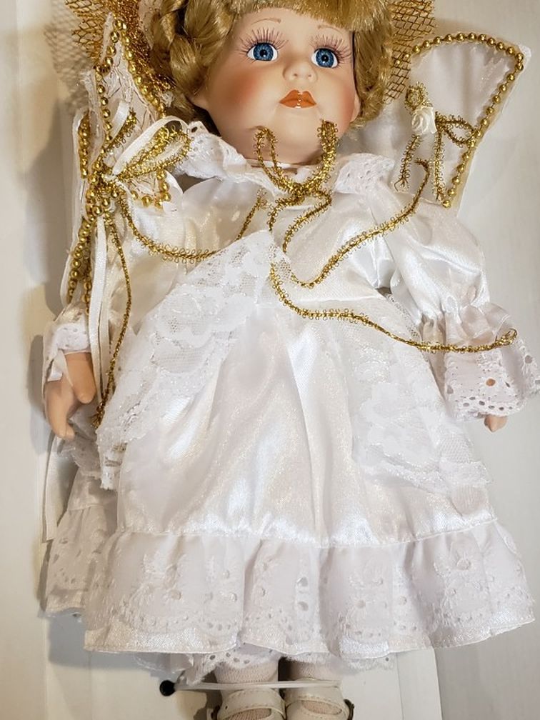 Vintage Porcilain Angle Doll