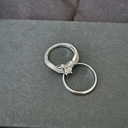 Engagement/promise/wedding ring Set 
