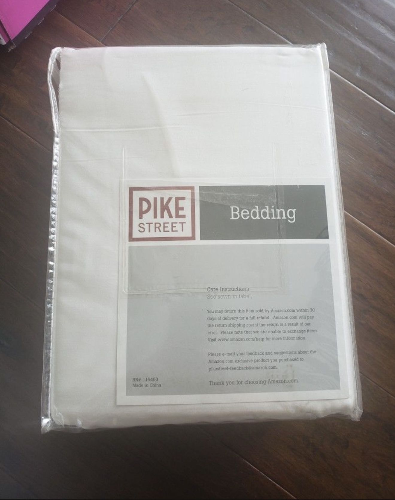 NEW!! Pike Street Bedding. King size pearl color