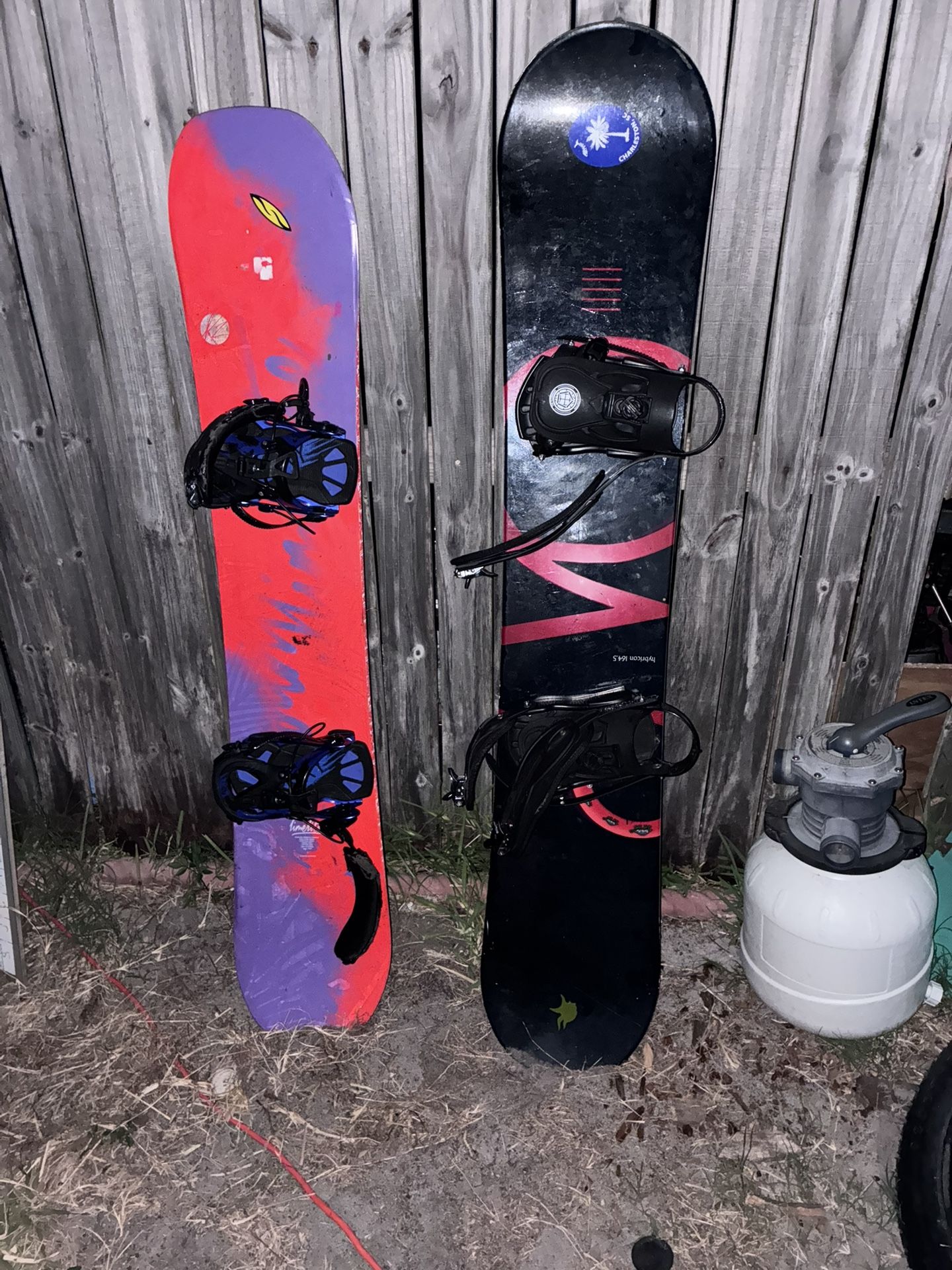 Two Burton Snowboards w/ Bindings