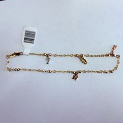 14K Gold Lucky Charms Anklet