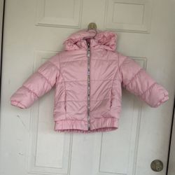 Gerry Reversible Winter Jacket w/ Matching Headband - Pink size 3T