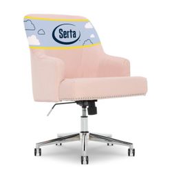 Serta leighton pink office chair