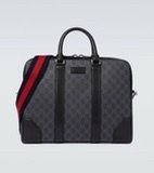 Gucci GG Supreme Canvas Duffle Bag in black.