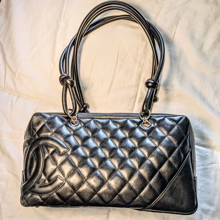 CHANEL Quilted Cambon Bowling Shoulder Bag