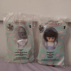 Dorothy And Tin Man The Wizard Of Oz McDonalds Happy Meal Toys 2007 Sealed Madame Alexander 2 Toys. Tin Man Sealed Dorothy Slightly Opened