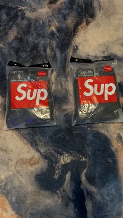 Supreme x Hanes Cushion Crew Socks 4pairs 2-Pack