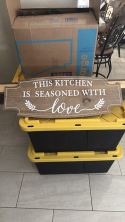Kitchen sign