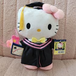 Hello kitty graduation plushie 25 cm