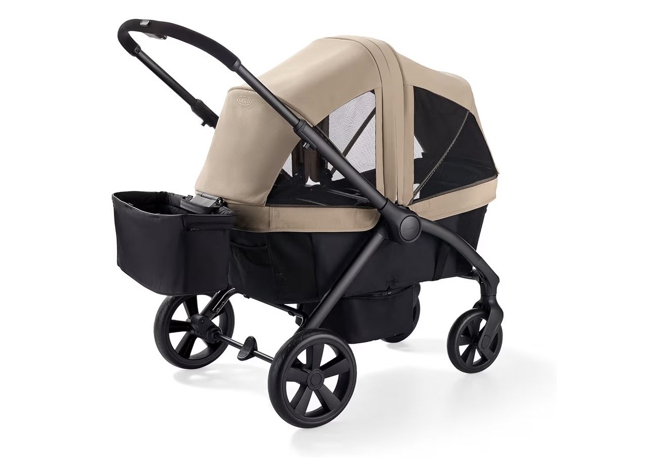 Graco Ready2Roll Stroller Wagon - All-Terrain Stroller Wagon for 2 Kids, Compact Folding Wagon, Accepts Infant Car Seats Brand Graco Color Pinnacle M