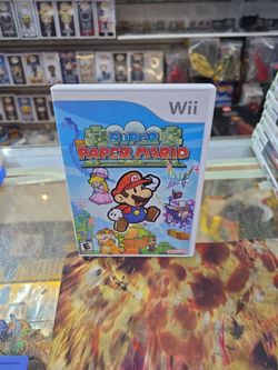 Super Paper Mario (Nintendo Wii, 2007) Complete, CIB - Tested