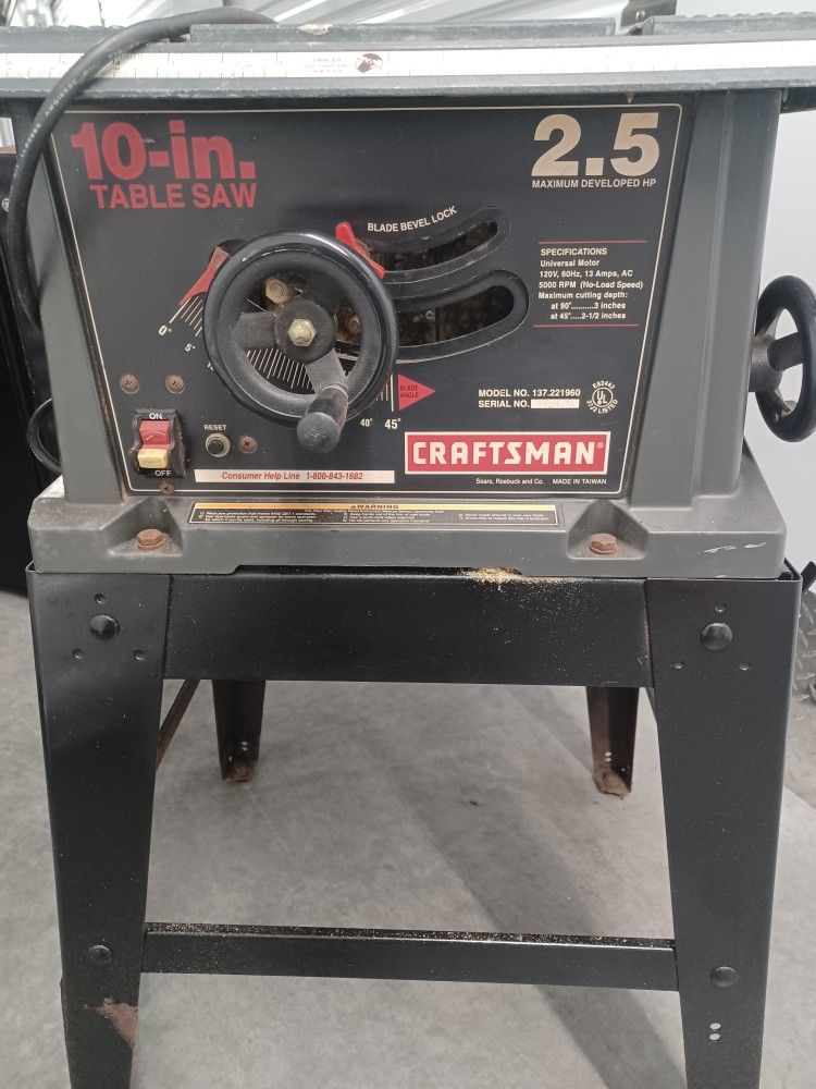 Craftsman Table Saw