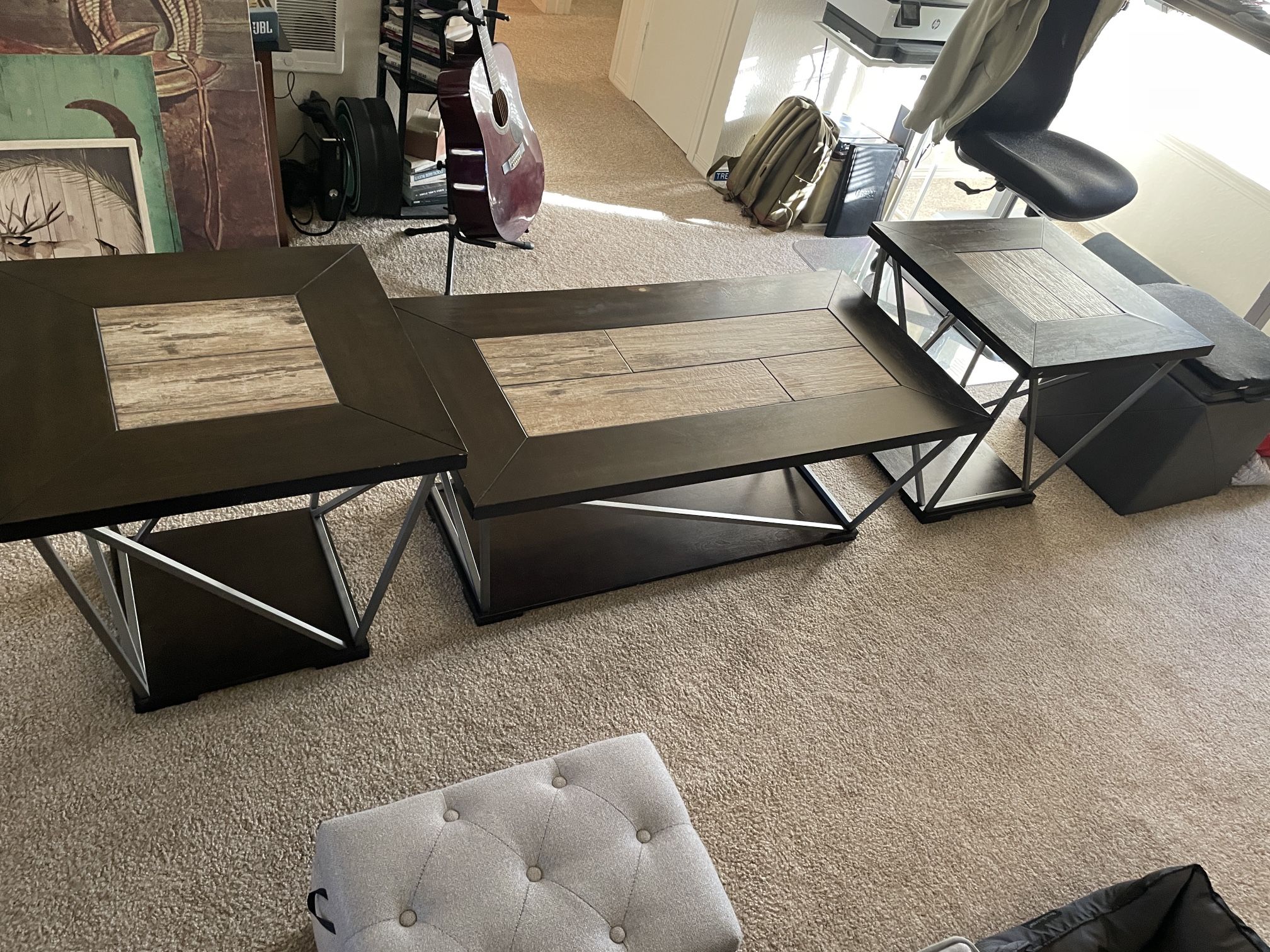 Heavy Duty Coffee Table + End Tables (Sold As Set) for Sale in Oregon