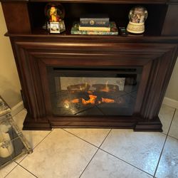 Corner Fireplace TV Stand