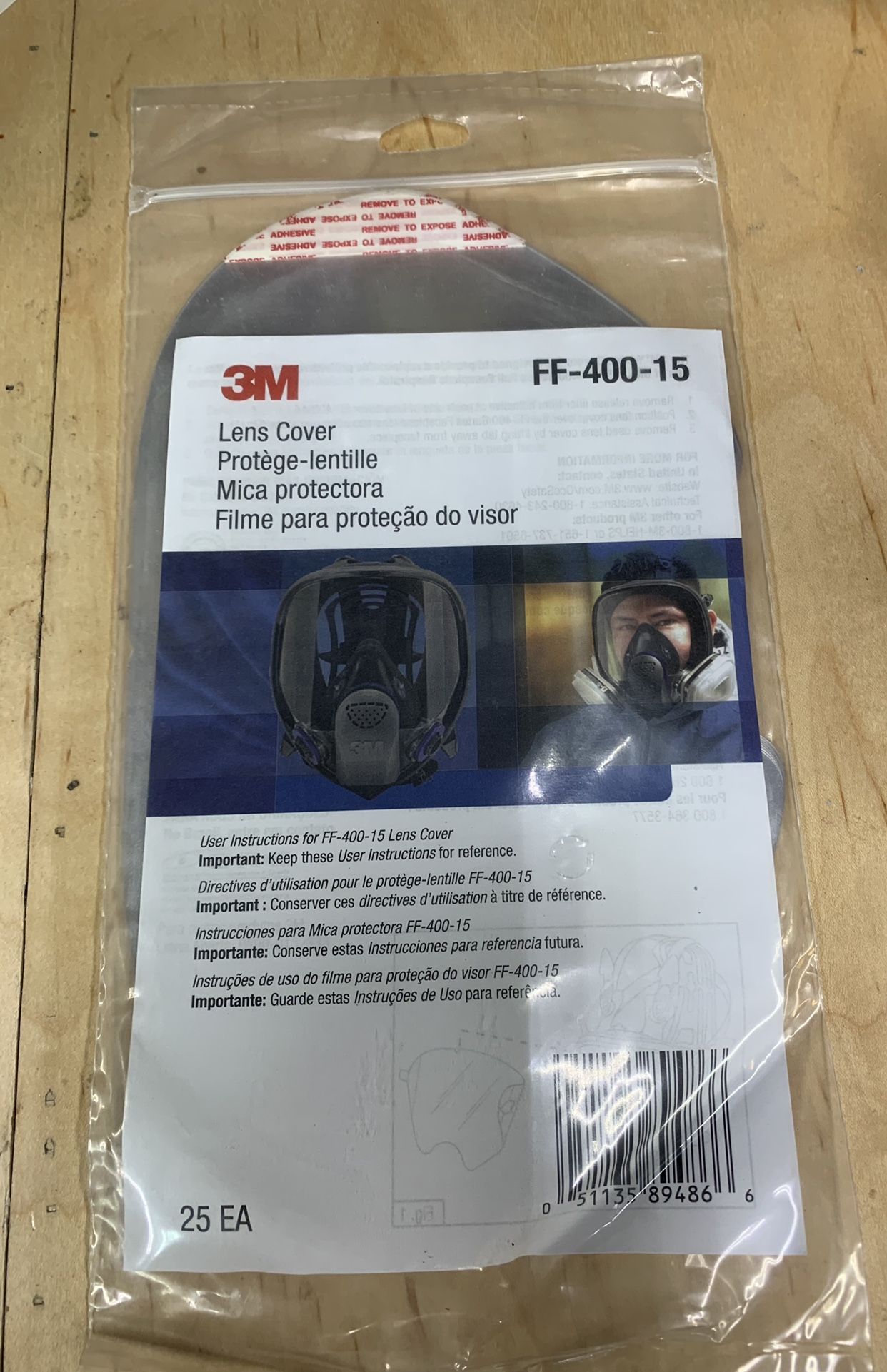 New- 3M Lens Cover FF-400-15 Qty 25/pkg