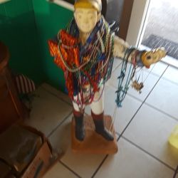 Concrete Lawn Or Garden Lawn Jockey