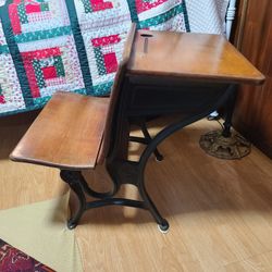 Antique School Desk