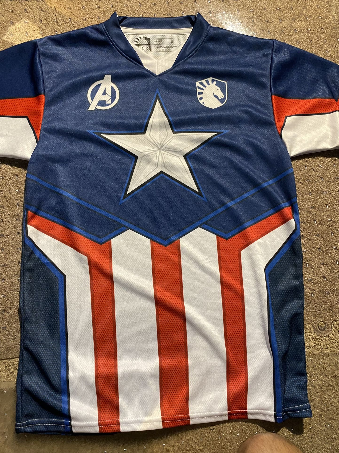 Rare Team Liquid Marvel Avengers Jersey From League Of Legends Riot Games Unisex Size S