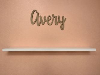 White Floating Shelf – 48.5” Long