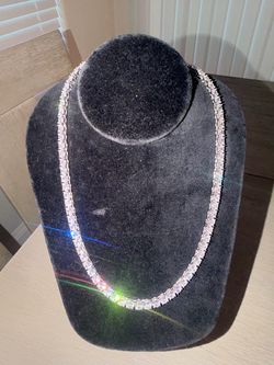 Moissanite Tennis necklace 6.5mm 20in men’s womans