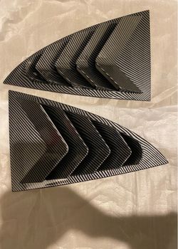 AULESSE REAR SIDE WINDOW LOUVERS FOR TESLA MODEL 3 HIGHLAND 2024-25 CARBON BLACK
