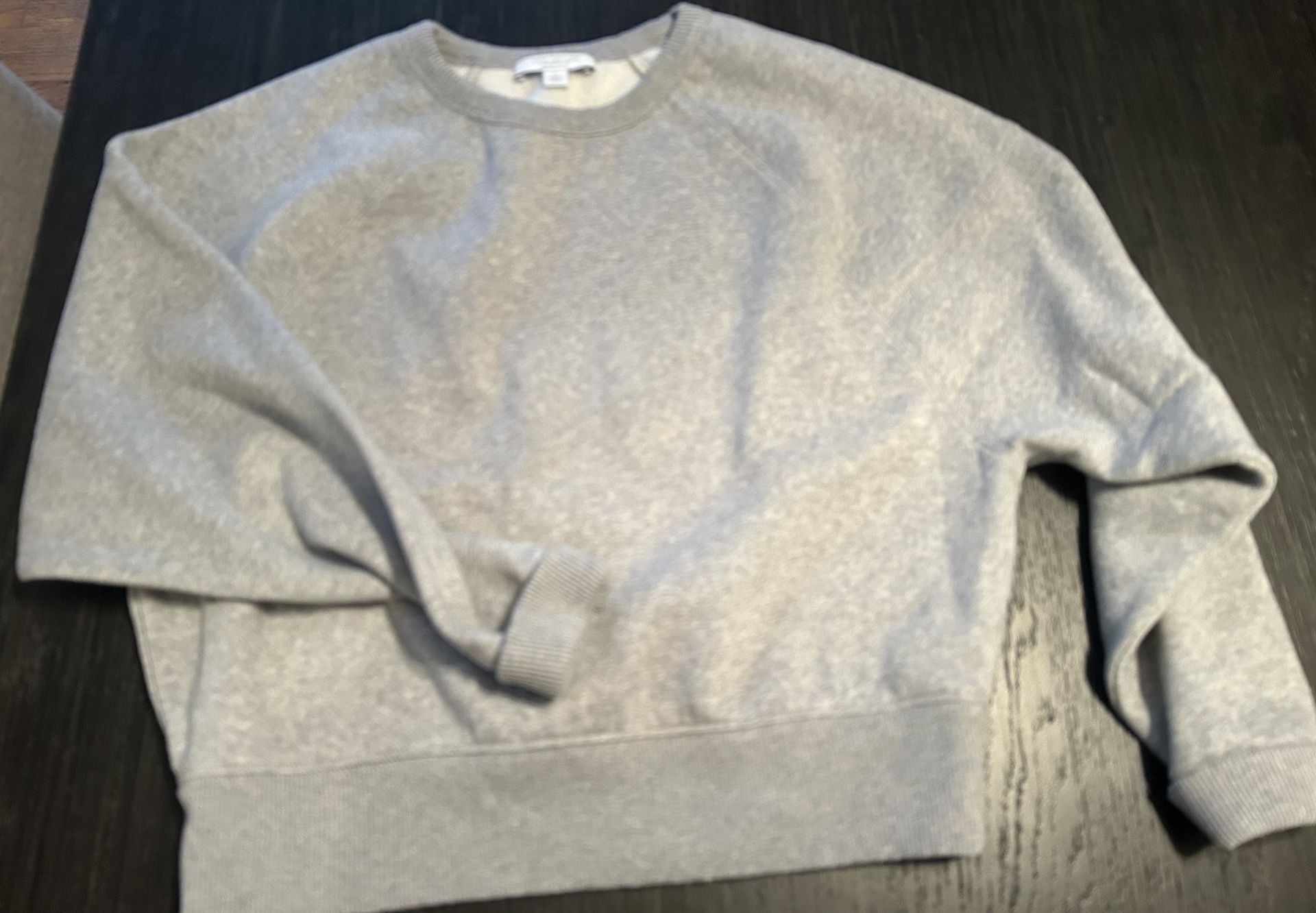 Grey Ann Taylor crew neck sweatshirt size small