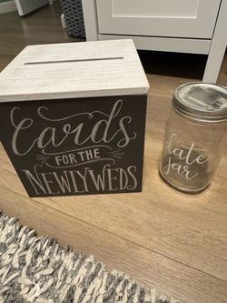 Wedding card box and date jar for ideas