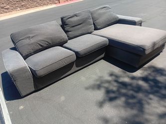 //////BEST OFFER////// 2 Piece Gray Sectional Sofa Couch-DELIVERY AVAILABLE!!!!!!!